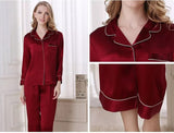 SILK NIGHT SUIT - MAROON