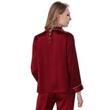 SILK NIGHT SUIT - MAROON
