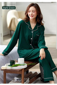 SILK NIGHT SUIT - GREEN