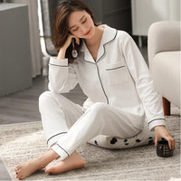 SILK NIGHT SUIT - WHITE