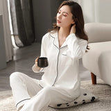 SILK NIGHT SUIT - WHITE